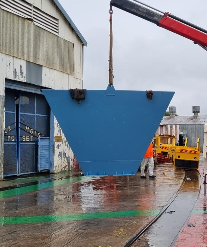 Fabricated Receiving Chute